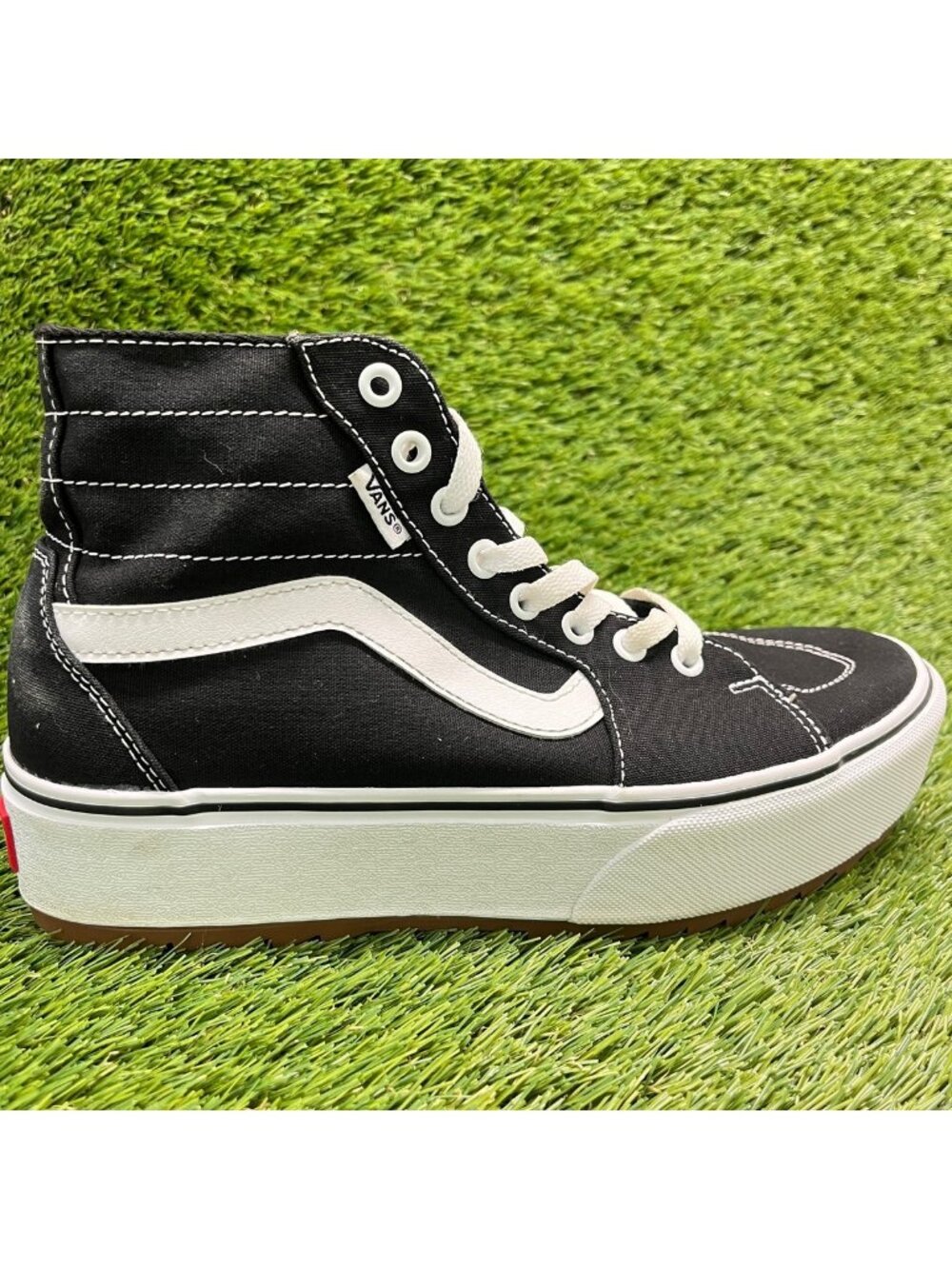 Vans Sk8-Hi Tapered Stackform Womens Size 10 Black Athletic Skate Shoes Sneakers